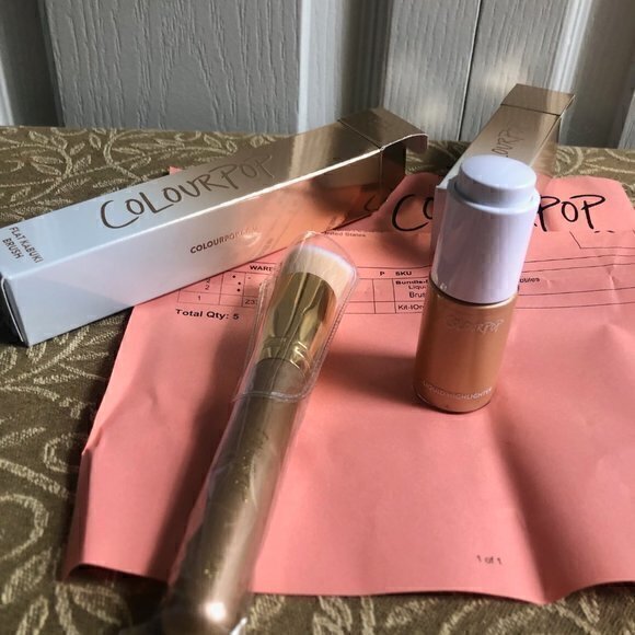 Sephora Other - ColourPop CHAMPAGNE BUBBLES Highlighter and BRUSH